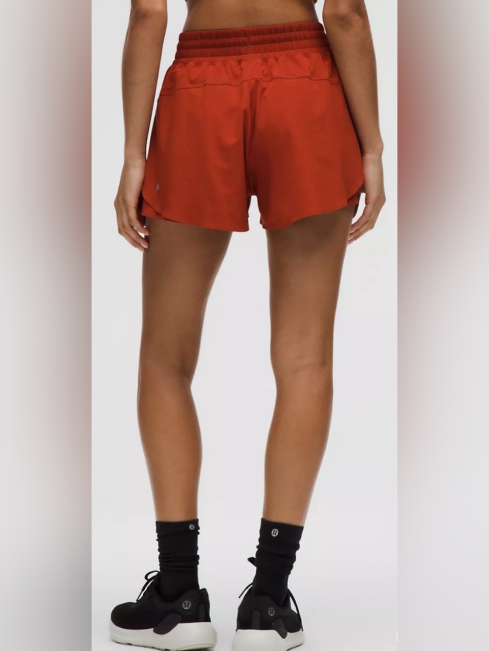 Lululemon Find Your Pace High Rise Running Shorts Rust Orange XXS NWT - Picture 3 of 4